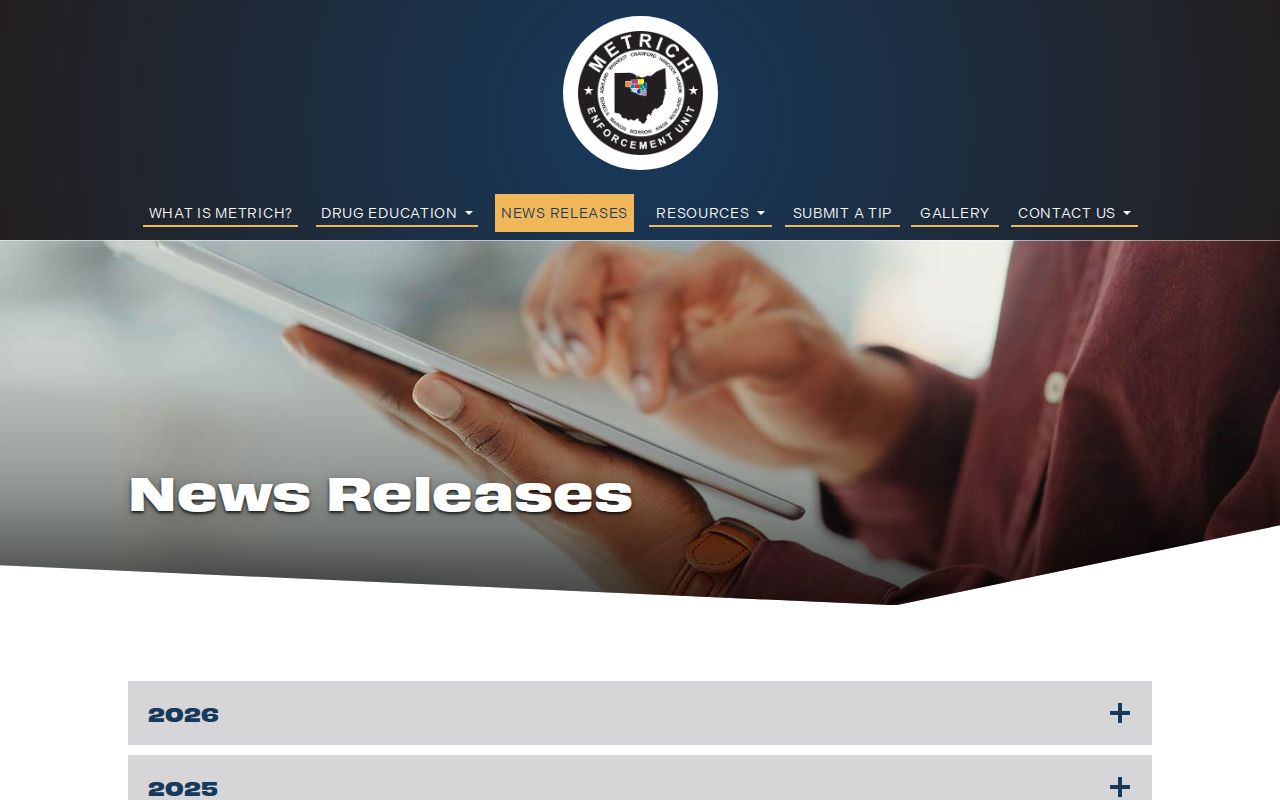Wyandot County arrest record official METRICH release
